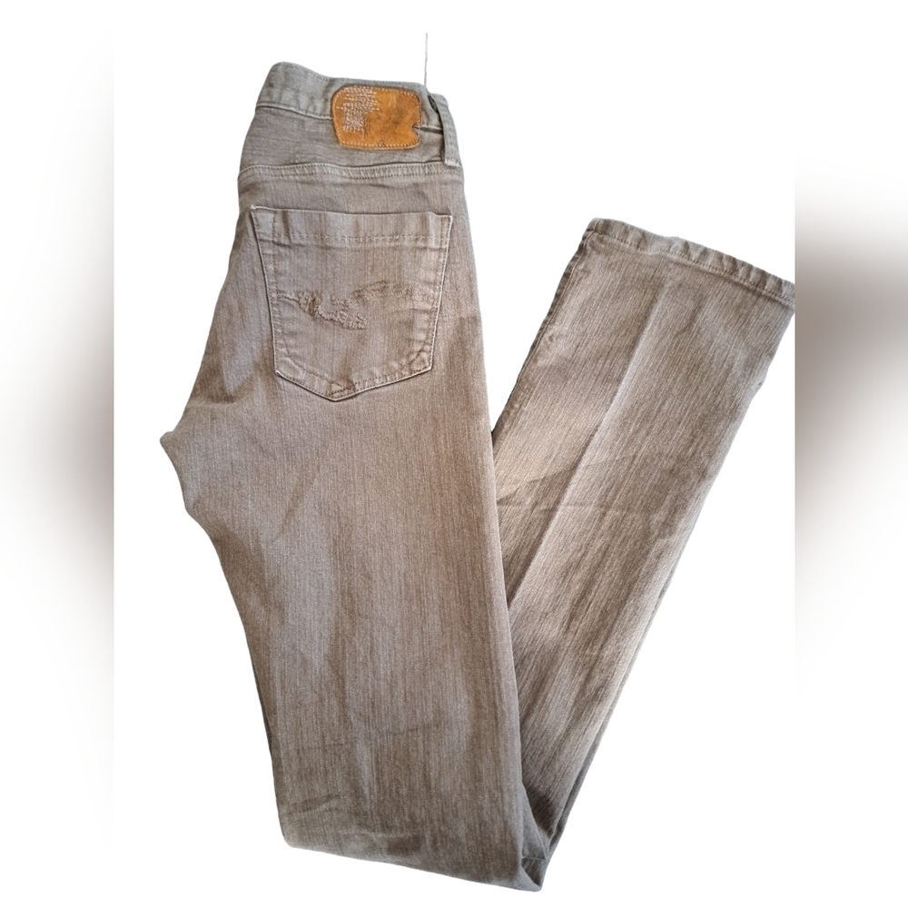 GOLDSIGN made USA tan denim jeans pants slim fit skinny rare denim mens 30/34